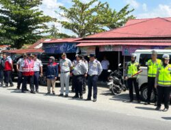 Jasa Raharja Sumbar Hadiri Uji Coba Rekayasa Lalu Lintas One Way di Exit Tol Padang–Sicincin