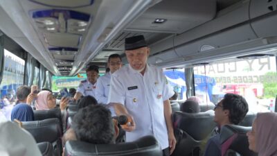 Gubernur Mahyeldi Lepas Peserta Program Balik Gratis, Apresiasi Dukungan Kemenhub untuk Masyarakat Sumbar