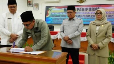 Tiga Ranperda Kabupaten Tanah Datar Disepakati Menjadi Peraturan Daerah