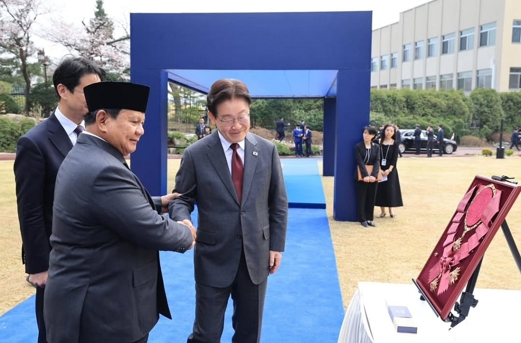 Presiden Prabowo Subianto menerima penghargaan kehormatan tertinggi dari Pemerintah Korea Selatan (Korsel), The Grand Order of Mugunghwa.