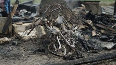 Kebakaran di Solok, Rumah Semi Permanen Ludes Dilalap Api