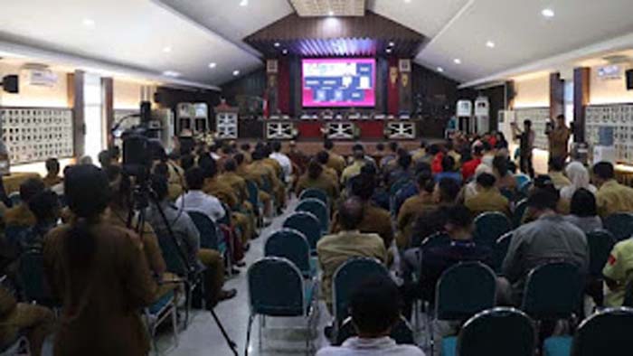 Rakor Sekdaprov Sumbar saat LKDP Kabupaten Kepulauan Mentawai.