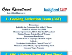 Lowongan Terbaru Indofood CBP 2026, Kesempatan Emas untuk Posisi Event dan Promosi