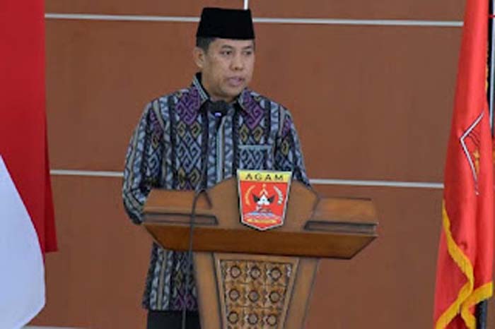 Sekretaris Daerah Kabupaten Agam, Mhd Lutfi, turut menghadiri acara Silaturahmi.