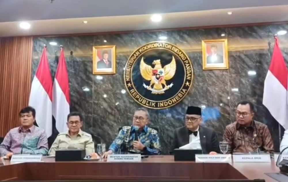 Menteri Koordinator Bidang Pangan, Zulkifli Hasan (Zulhas) memastikan pasokan jemaah haji aman.