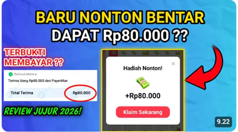 Aplikasi VikTV Penghasil Uang, Cukup Nonton Video Bisa Dapat Saldo Dana.