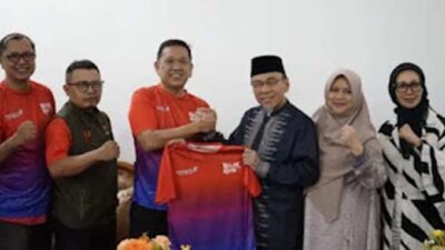 Wakil Wali Kota Padang, Maigus Nasir, menerima Ketua Pelaksana BOM Run 2026.