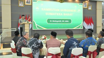Gubernur Mahyeldi Hadiri Halalbihalal IKA UNAND