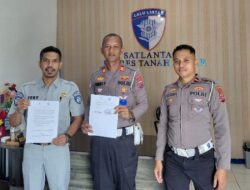 Jasa Raharja Cabang Bukittinggi Perkuat Sinergi Bersama Satlantas Polres Tanah Datar
