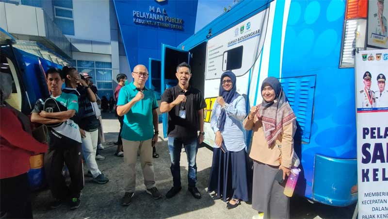 Jasa Raharja Sumbar Sukseskan Samsat Keliling di Batusangkar, Padang Panjang, dan Solok