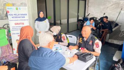Jasa Raharja Sumatera Barat Berikan Pelayanan Kesehatan Gratis bagi Pemudik di PO Bus NPM