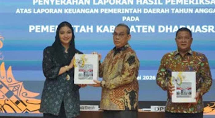 Dharmasraya Raih Opini WTP atas LKPD 2025.