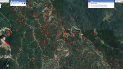 Ket: Citra deforestasi area PETI Sijunjung periode 2020-2024.