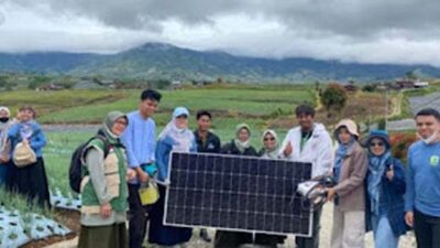 Departemen Teknik Pertanian dan Biosistem Unand Hadirkan Pompa Irigasi Tenaga Surya.