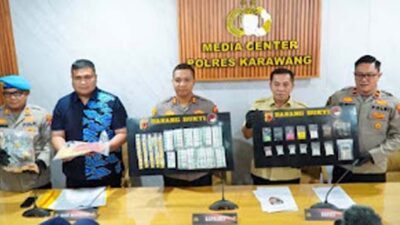 Polres Karawang Ungkap 20 Kasus Narkoba dan Obat Ilegal, Puluhan Tersangka Diamankan