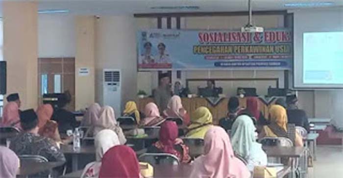 Sosialisasi dan edukasi pencegahan perkawinan usia anak.