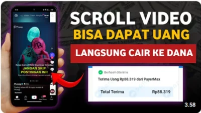 Cara Mendapatkan Uang Hanya dengan Scroll Video Menggunakan Aplikasi Ini.