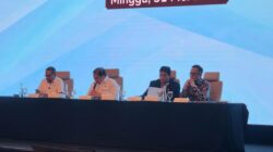 Menteri Koordinator Bidang Perekonomian, Airlangga Hartato (kedua dari kiri) mengumumkan PT Danantara Sumber Daya Indonesia (DSI) beroperasi mulai Senin (1/6/2026) besok.