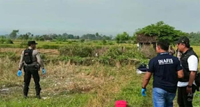 Polisi olah TKP ledakan petasan saat penerbangan balon udara.