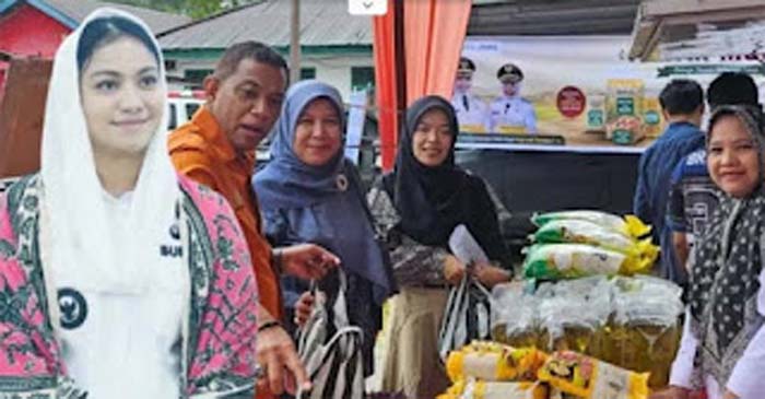 Pasar Murah Pemkab Dharmasraya di Koto Baru Tetap Dipadati Warga.