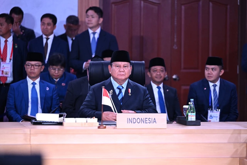 Presiden Prabowo Subianto saat menghadiri sesi pleno KTT ke-48 ASEAN di Mactan Expo, Cebu, Filipina, Jumat (8/5/2026).