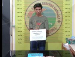 Satresnarkoba Polres Pesisir Selatan Tangkap Mahasiswa Diduga Edarkan Ganja Kering di Lengayang