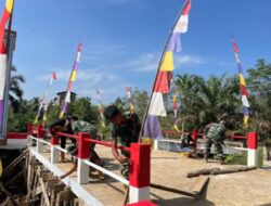 Hampir 100% Jembatan Garuda Desa Bandar Agung Tinggal Finishing