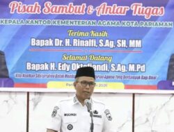 Pisah Sambut Kakankemenang Kota Pariaman, Wawako Mulyadi Minta Dukungan Progul RISALAH