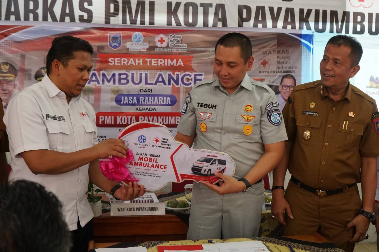 Pemko Payakumbuh Apresiasi Bantuan Ambulans Jasa Raharja Untuk PMI