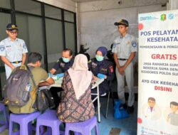 Jasa Raharja Sumbar Gelar Pelayanan Kesehatan Gratis bagi Penumpang di PO NPM Padang
