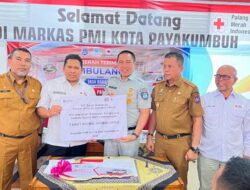 TJSL Jasa Raharja, PMI Payakumbuh Terima Ambulance