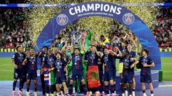PSG juara Liga Champions setelah menang adu finalti dengan Arsenal, Sabtu (30/5/2026).