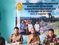 Bataguh Jadi Lokasi Terluas, Pemkab Kapuas Mulai Gerakkan Program Cetak Sawah 2026