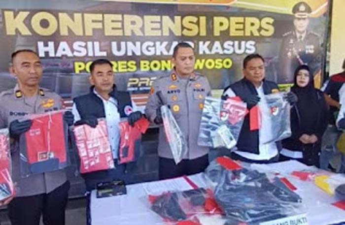 Kapolres Bondowoso, AKBP Aryo Dwi Wibowo saat gelar perkara kasus peredaran sabu.