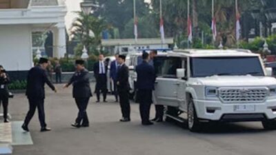 Presiden Prabowo Subianto tiba di Kemhan.