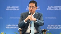 Menteri Keuangan Purbaya Yudhi Sadewa dalam acara Konvensi Sains, Teknologi, dan Industri (KSTI) Indonesia 2026 di Jakarta, Minggu (28/6/2026).