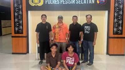 Dua Pengedar Sabu Ditangkap di Pesisir Selatan.