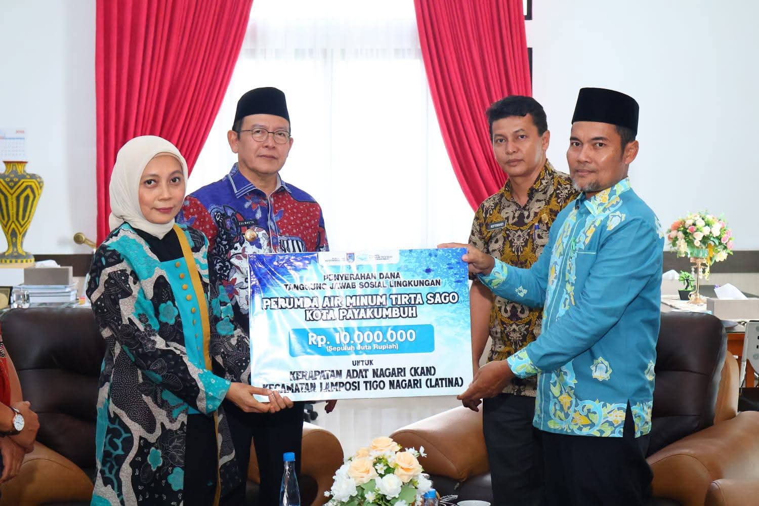 Pemko Payakumbuh Perkuat Peran Lembaga Adat Melalui Bantuan TJSL Tirta Sago