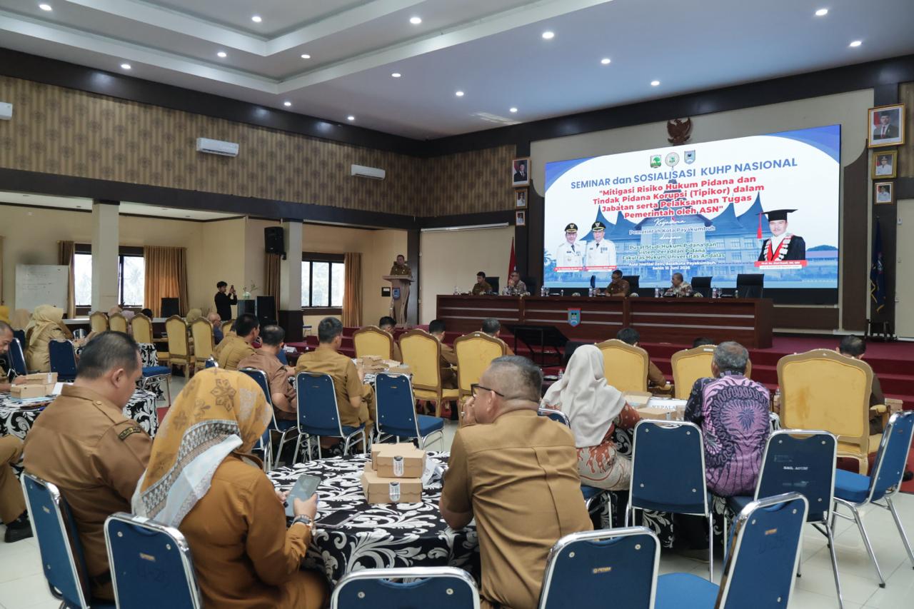 Pemko Payakumbuh Bekali ASN Mitigasi Risiko Pidana dan Korupsi Pasca Berlaku KUHP Nasional