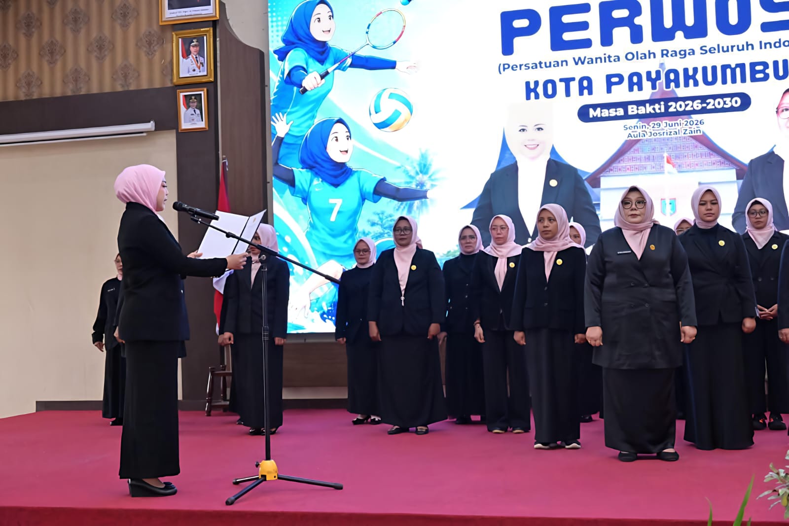 Pengurus PERWOSI Payakumbuh 2026–2030 Dikukuhkan, Pemko Perkuat Budaya Olahraga Perempuan untuk Masyarakat Sehat