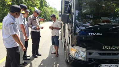 Jasa Raharja Sumbar dan Polisi Gelar Razia Gabungan di Solok Selatan