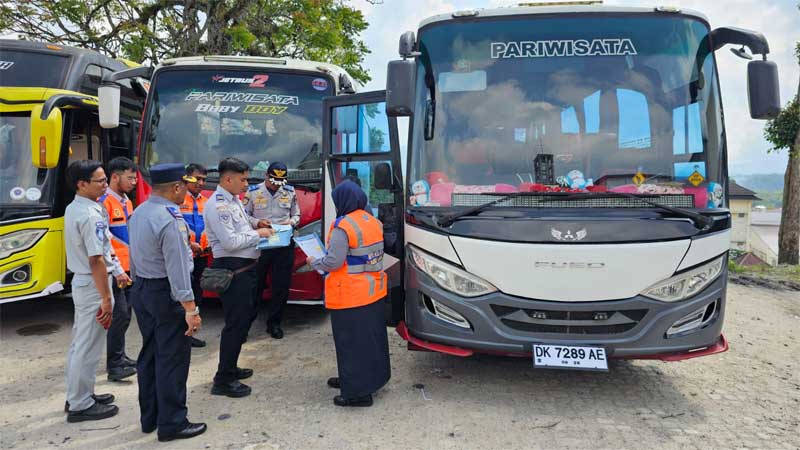 Jasa Raharja Sumbar Perkuat Pengawasan Angkutan Umum Melalui Ramp Check Jelang Puncak Libur Sekolah