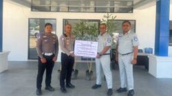 Jasa Raharja dan Satlantas Sawahlunto Tanam Pohon Bersama