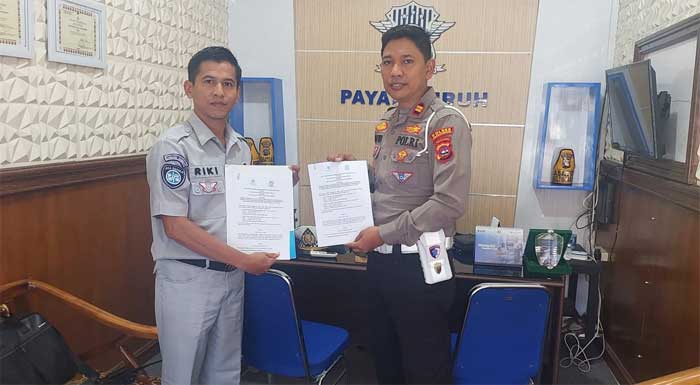 Jasa Raharja Sumbar Teken MoU dengan Satlantas Polres Payakumbuh