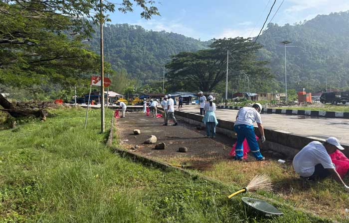 Jasa Raharja Sumbar Dukung Ocean Clean Up Day 2026 yang Digelar ASDP di Pelabuhan Teluk Bungus
