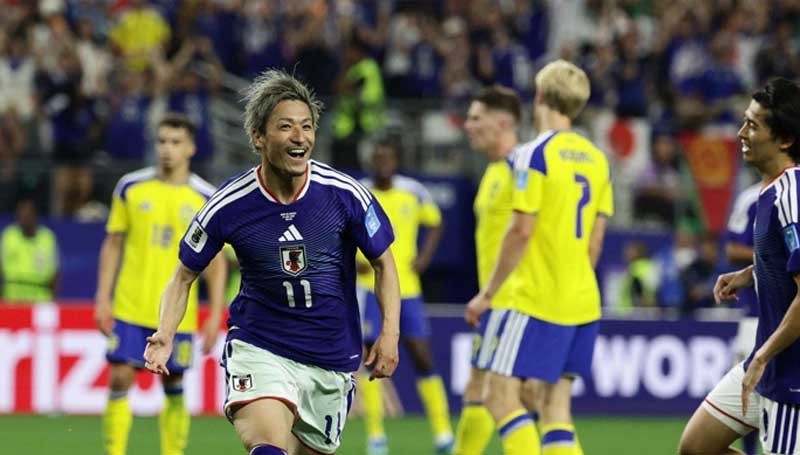 Jepang lolos 32 Besar setelah tahan imbang 1-1 Swedia pada piala dunia, Jumat (26/6/2026) pagi.