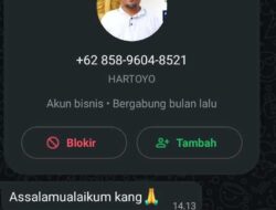 Hati-Hati! Akun WhatsApp Palsu Catut Foto Ketua PWI Kapuas