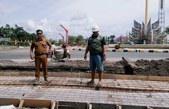 Wajah Baru Kuala Kapuas, Bundaran Besar Dipoles Jadi Landmark Kebanggaan Daerah