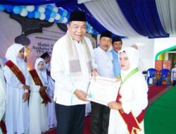 Bupati Muba Hadiri Wisuda 24 Santri dan Milad ke-17 TPA Nurul Ilmi di Babat Toman