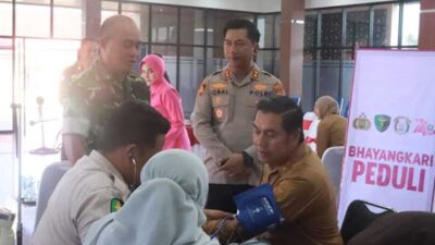 Sambut Hari Bhayangkara ke-80, Wabup Pulang Pisau Apresiasi Donor Darah dan Cek Kesehatan Gratis